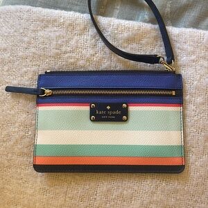 Kate Spade Wristlet in Colorful Stripe